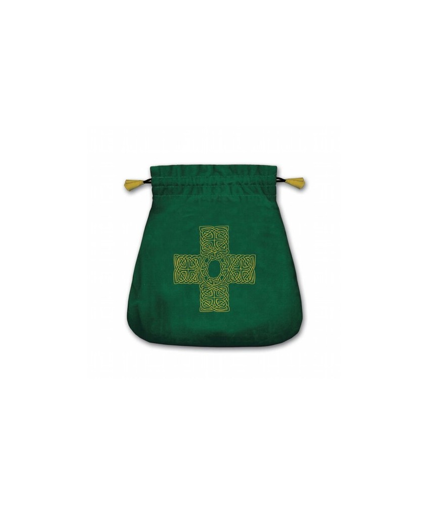 Bolsa Tarot Terciopelo Verde 20,5 x 20 cm (Motivo Cruz Celta) *
Ref.: TB30
