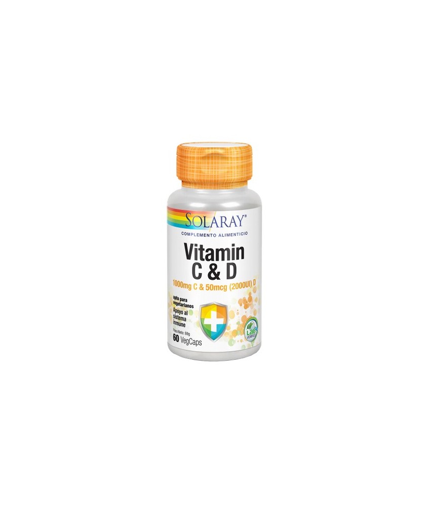 CONTENIDO MEDIO (POR VEGCAP)
Vitamina C (ac. Ascórbico)100mg
Vitamina D3 (Colecalciferol) 50mcg
INGREDIENTES
Vitamina C (ac