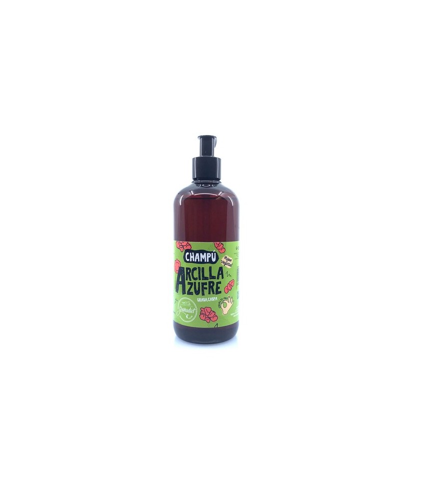 GR.CHAMPU CASPA GRASA ARCILLA AZUFRE 500 ML.