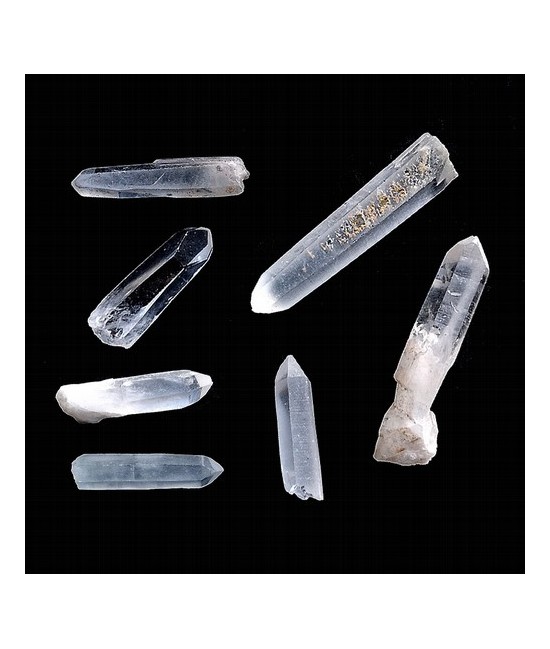 Puntas de cristal de roca tamaño mini (20-40mm aprox. y grosor 5-6mm).

Procedencia: Madagascar

PRECIO  VENTA POR 1kg (200