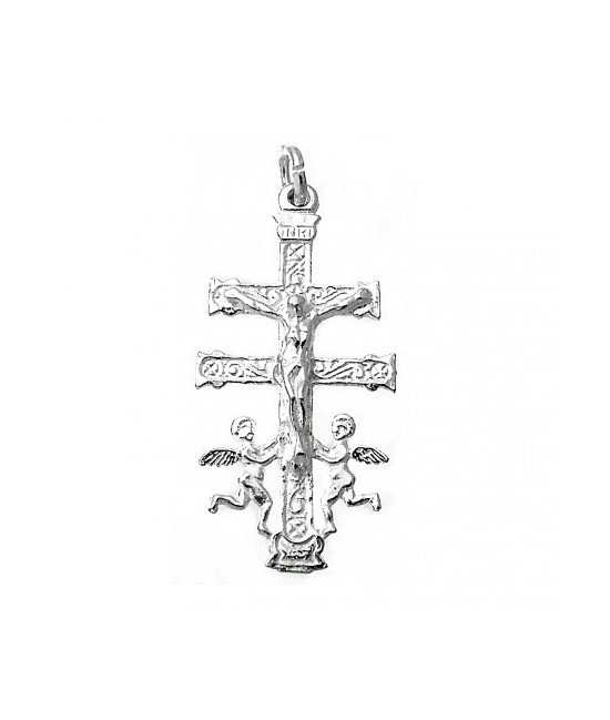 Cuz caravaca en plata. Tamaño 2 cm