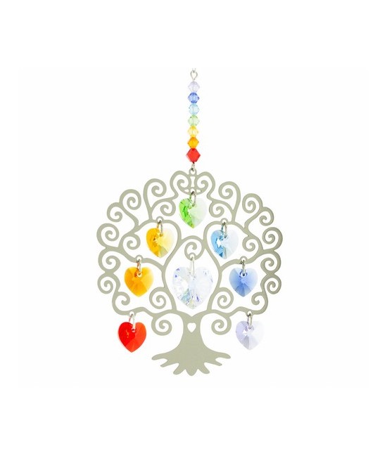 Cristal Chakras Árbol de la Vida
Ese adorno para tu hogar combina dos elementos altamente simbólicos: el árbol de la vida y lo