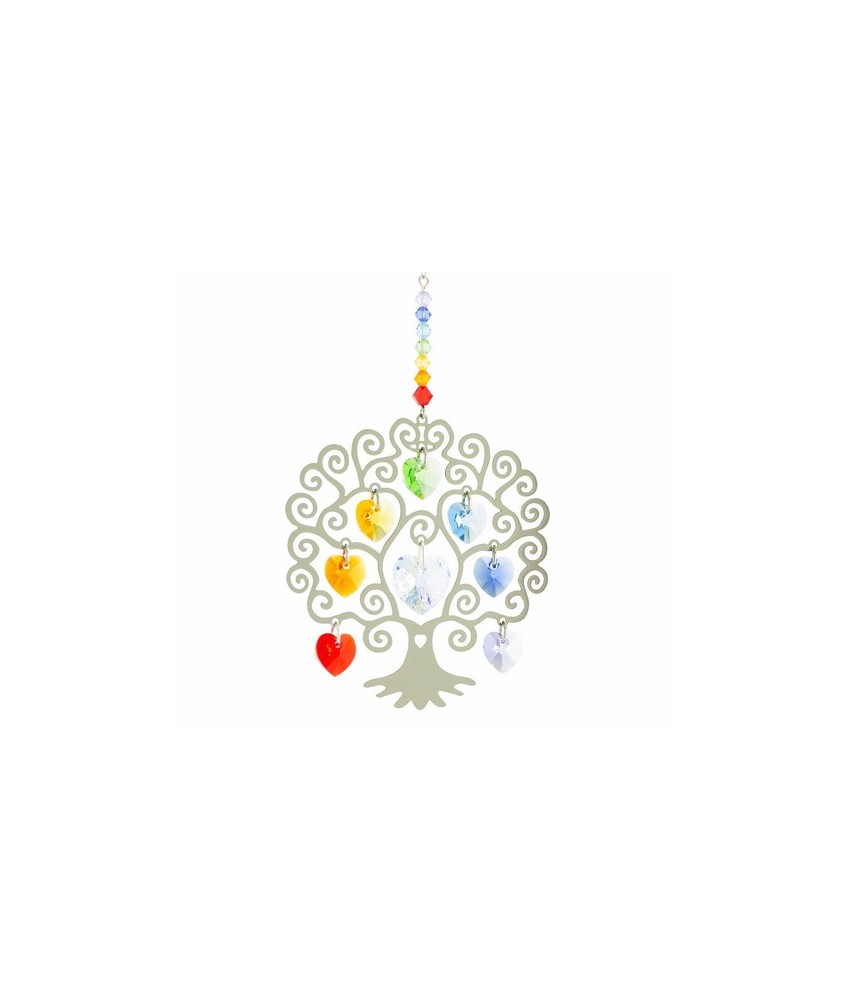 Cristal Chakras Árbol de la Vida
Ese adorno para tu hogar combina dos elementos altamente simbólicos: el árbol de la vida y lo
