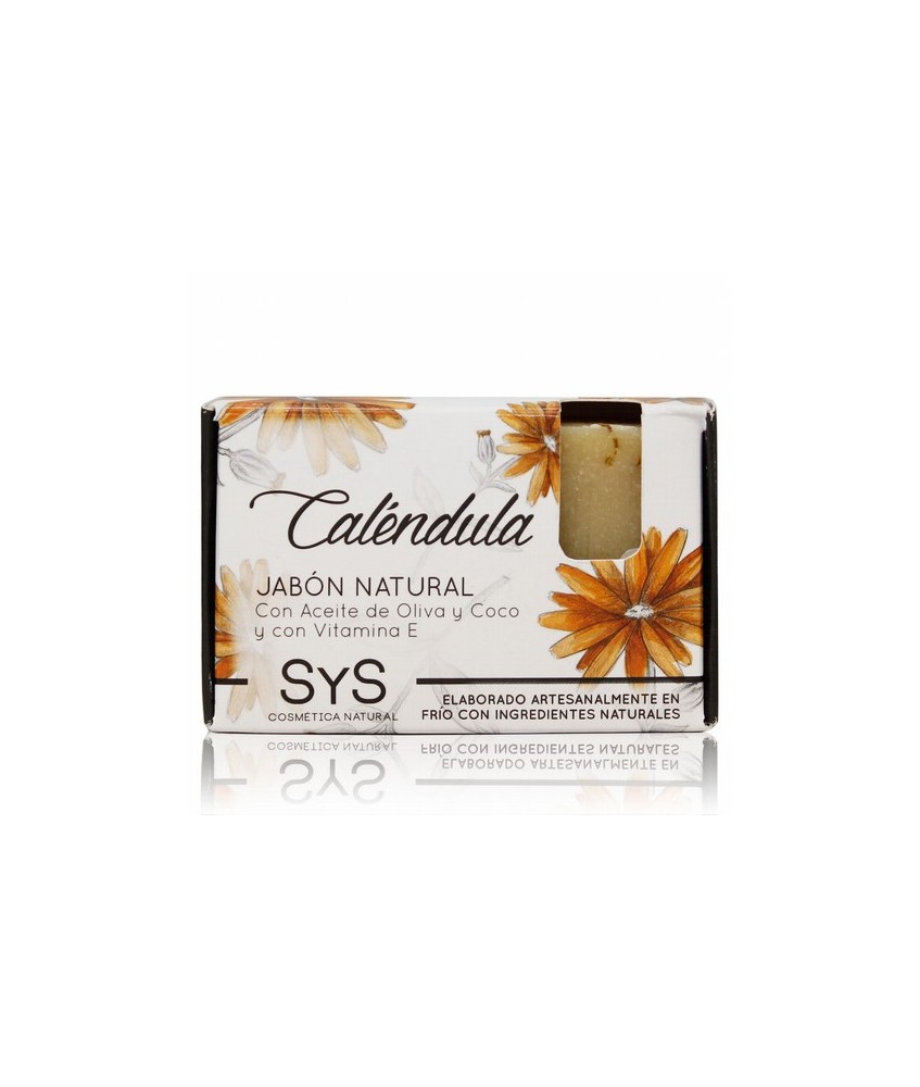 El Jabón Natural SyS PREMIUM 100g CALENDULA  está elaborado artesanalmente en frío y con ingredientes naturales.

Contienen e