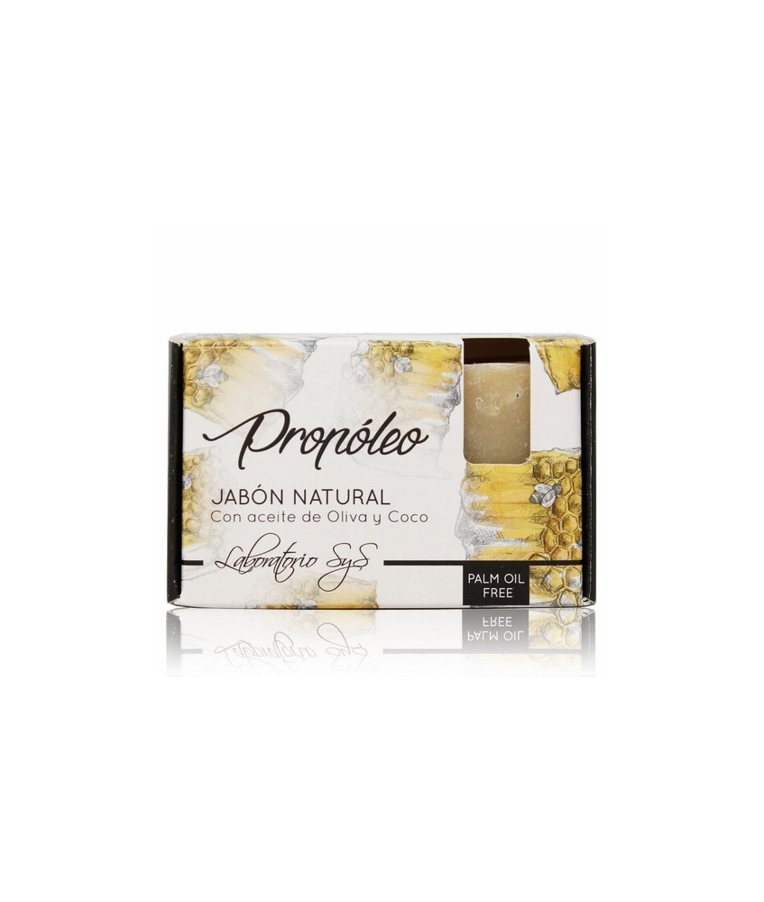 El Jabón Natural SyS PREMIUM 100g PROPOLEO  está elaborado artesanalmente en frío y con ingredientes naturales.

Contienen ex