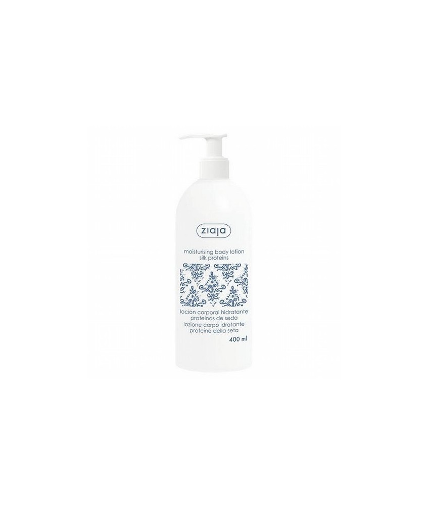 Loción corporal hidratante con proteínas de seda y manteca de karité para pieles secas y normales.

Hidrata, mejora la suavid
