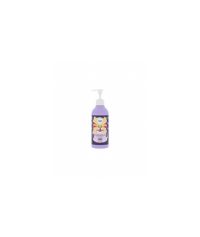 Gel de ducha natural para niños a partir de 3 años. Contiene un elemento limpiador suave, ingredientes botánicos beneficiosos y
