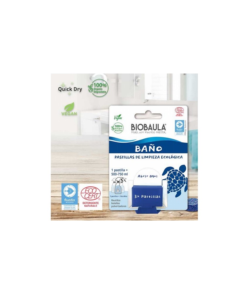 Contenido de un paquete de 3 pastillas: 22g 
Envase sin contenido 8 g
Tamaño del embalaje 13 cm x 10 cm
Contiene 3 pastillas