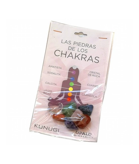 
2.50 
Set con los minerales de los 7 chakras en mineral rodado.

Chakra significa "rueda" en Sánscrito. Este término se u