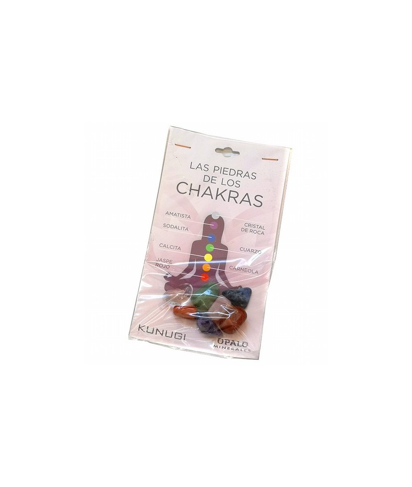 
2.50 
Set con los minerales de los 7 chakras en mineral rodado.

Chakra significa "rueda" en Sánscrito. Este término se u