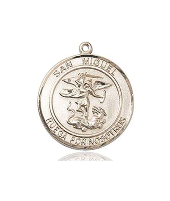 MEDALLA SAN MIGUEL 24 MM PLATA