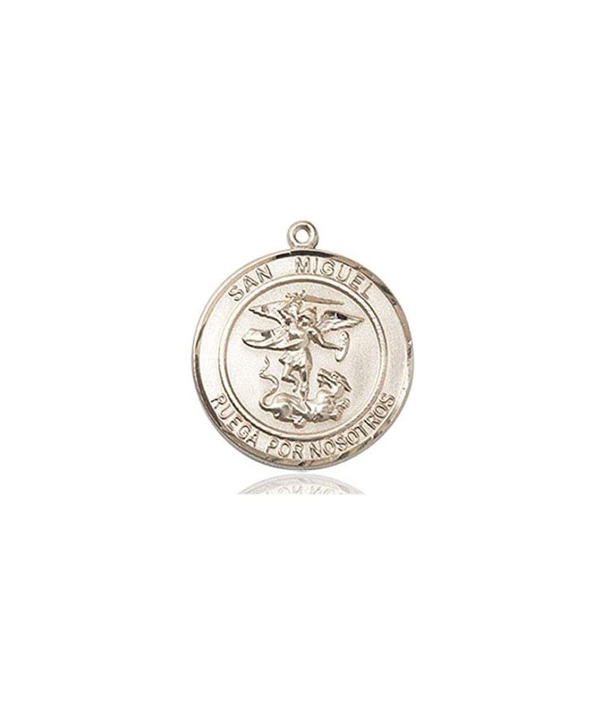 MEDALLA SAN MIGUEL 24 MM PLATA