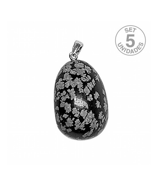 Colgante Obsidiana Nevada rodado engarce plata.

PRECIO UNIDAD. SE VENDE INDIVIDUAL
