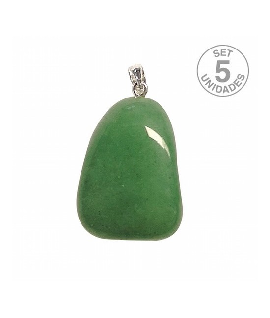 Colgante Cuarzo Verde rodado engarce plata.

PRECIO UNIDAD. SE VENDE INDIVIDUAL