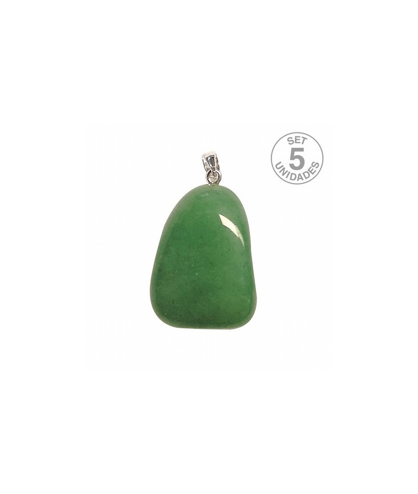 Colgante Cuarzo Verde rodado engarce plata.

PRECIO UNIDAD. SE VENDE INDIVIDUAL