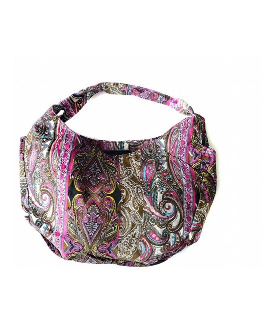 Bolso de Tela estampada de color roja.