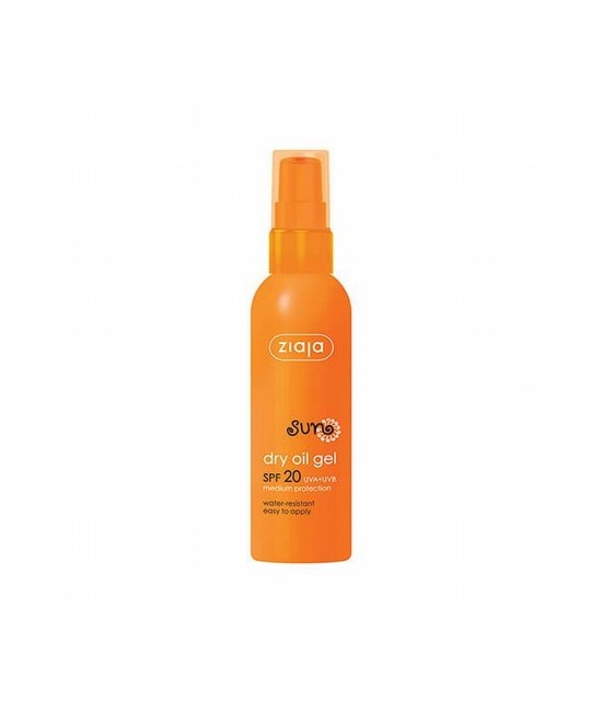 Suave gel con acabado de aceite seco, fácil de aplicar con factor de protección SPF20 + UVA+UVB

Resistente al agua, con acci