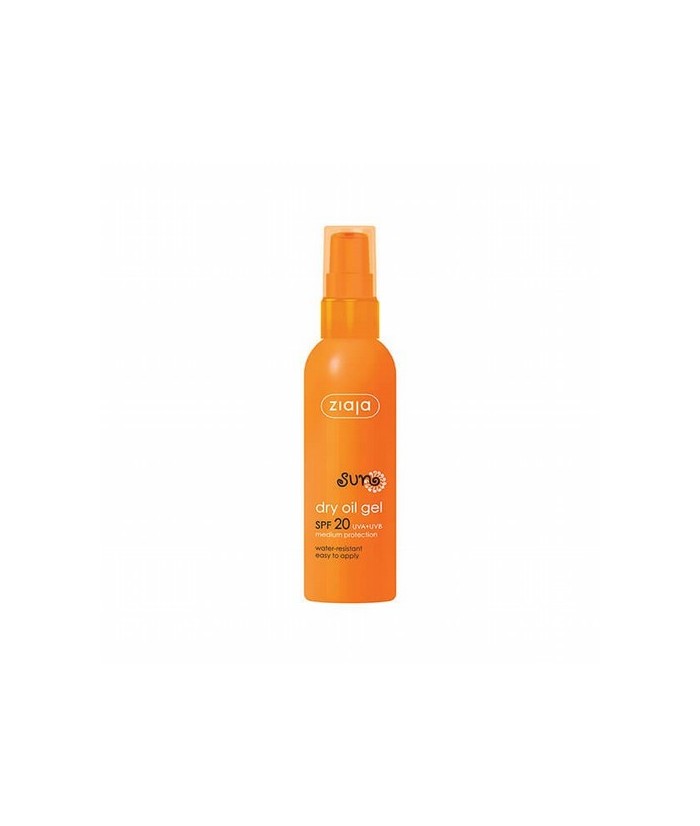 Suave gel con acabado de aceite seco, fácil de aplicar con factor de protección SPF20 + UVA+UVB

Resistente al agua, con acci