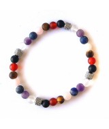 Pulsera elástica de chakras semipulidos de 6mm y acero.

Se presenta con caja exclusiva.