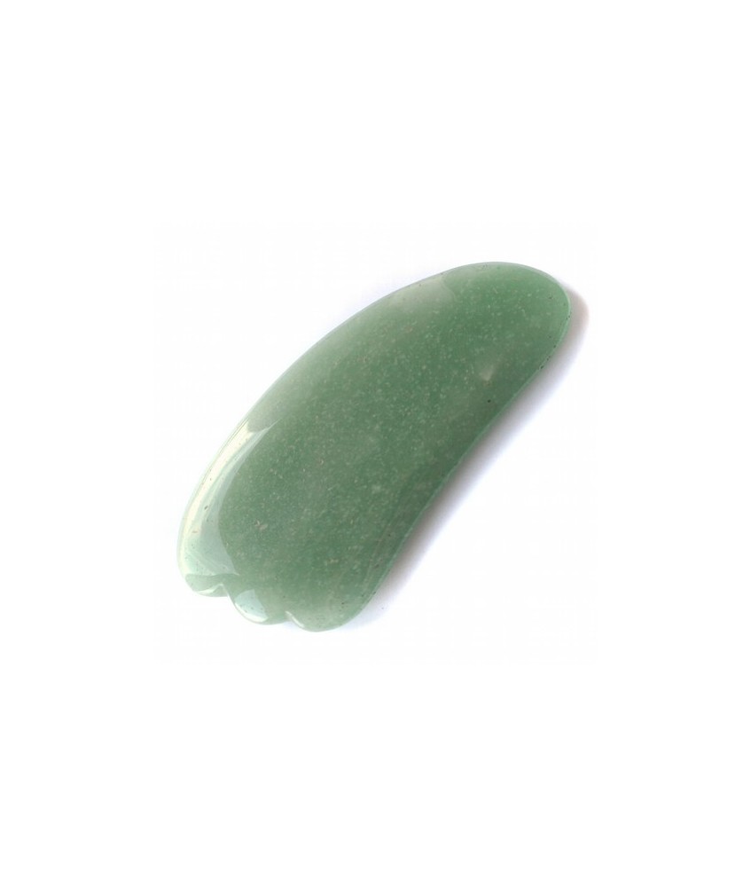Masajeador Gua Sha de Aventurina Verde.

Medidas: 105 x 50 mm