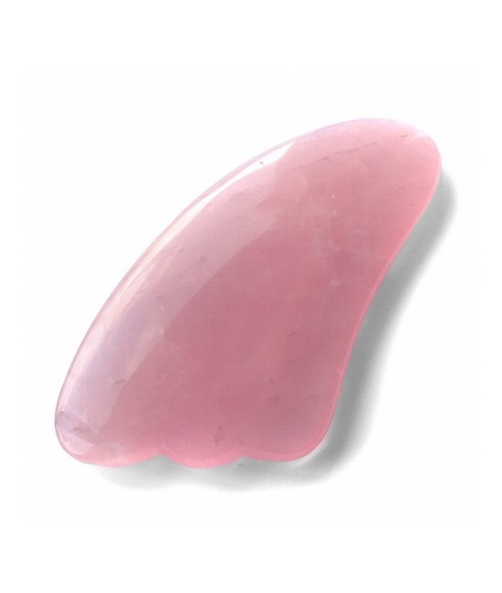 Masajeador Gua Sha de Cuarzo Rosa.

Medidas: 105 x 50 mm