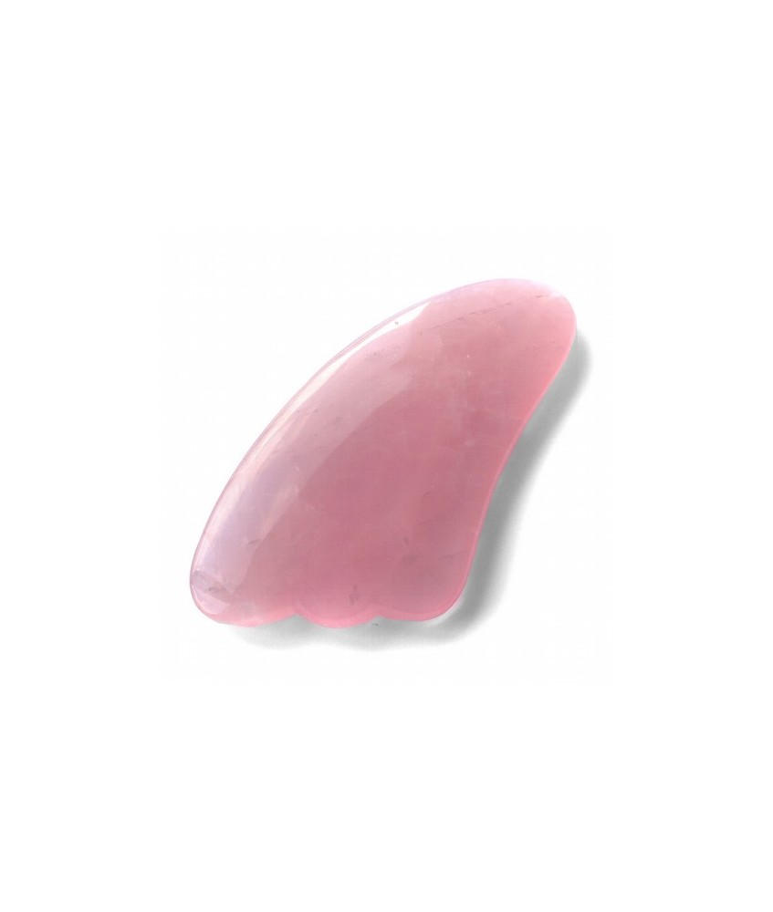 Masajeador Gua Sha de Cuarzo Rosa.

Medidas: 105 x 50 mm