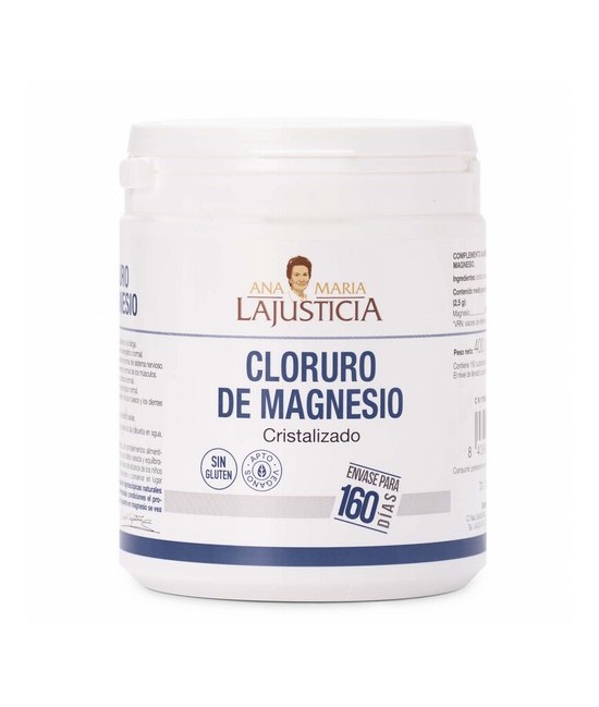 CLORURO DE MAGNESIO
400g
|

160 días
El magnesio ayuda a disminuir el cansancio y la fatiga. El magnesio contribuye al equ