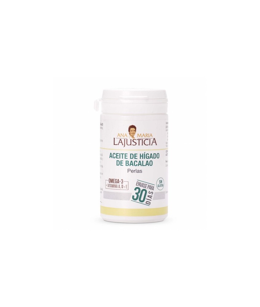 ACEITE DE HÍGADO DE BACALAO
90 perlas
|

30 días
Complemento alimenticio rico en vitamina A y D, asi´ como en a´cidos gras