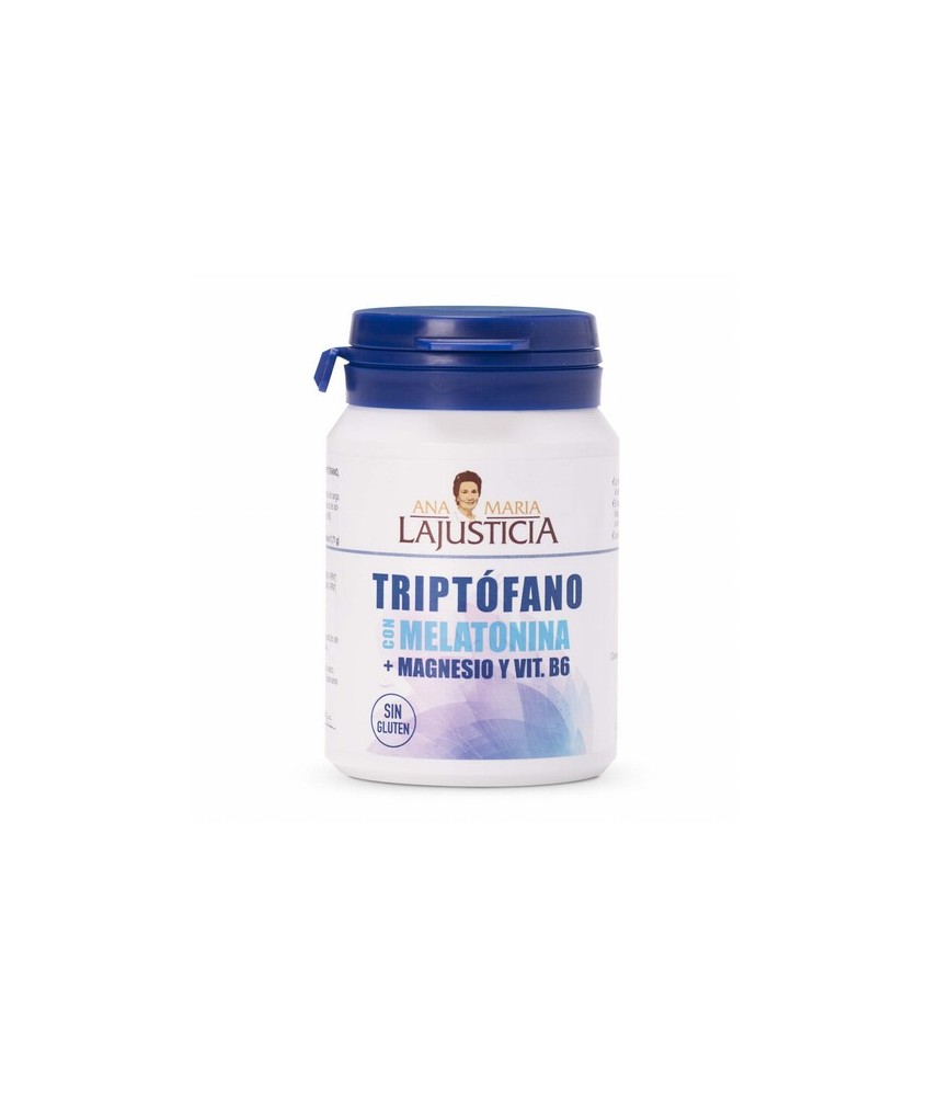 TRIPTÓFANO CON MELATONINA + MAGNESIO Y VITAMINA B6
60 comprimidos
|

30 días
El Tripto´fano con Melatonina + Magnesio y Vi