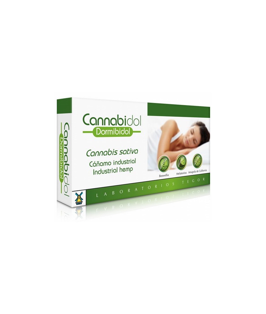 Complemento a base de plantas naturales para facilitar la inducción y mantenimiento del sueño al contener melatonina, en person