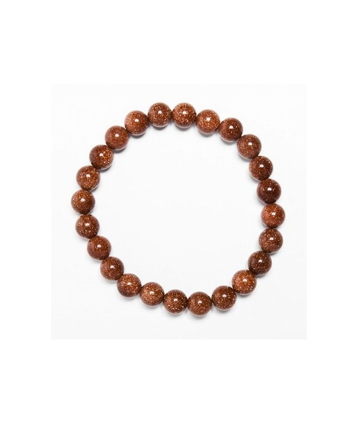 Pulsera de Aventurina Dorada bola 8mm
Engarzada en goma elástica