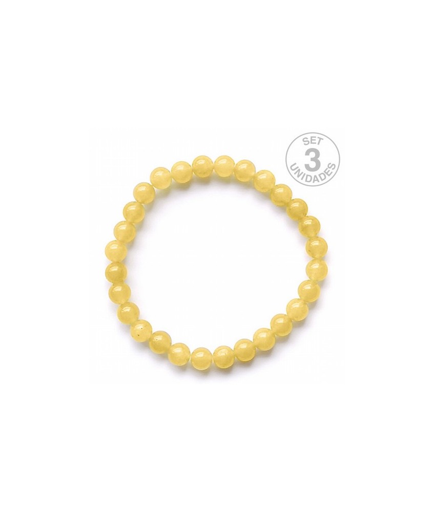 Pulsera Jade Amarillo en bola de 6mm.
PRECIO UNIDAD