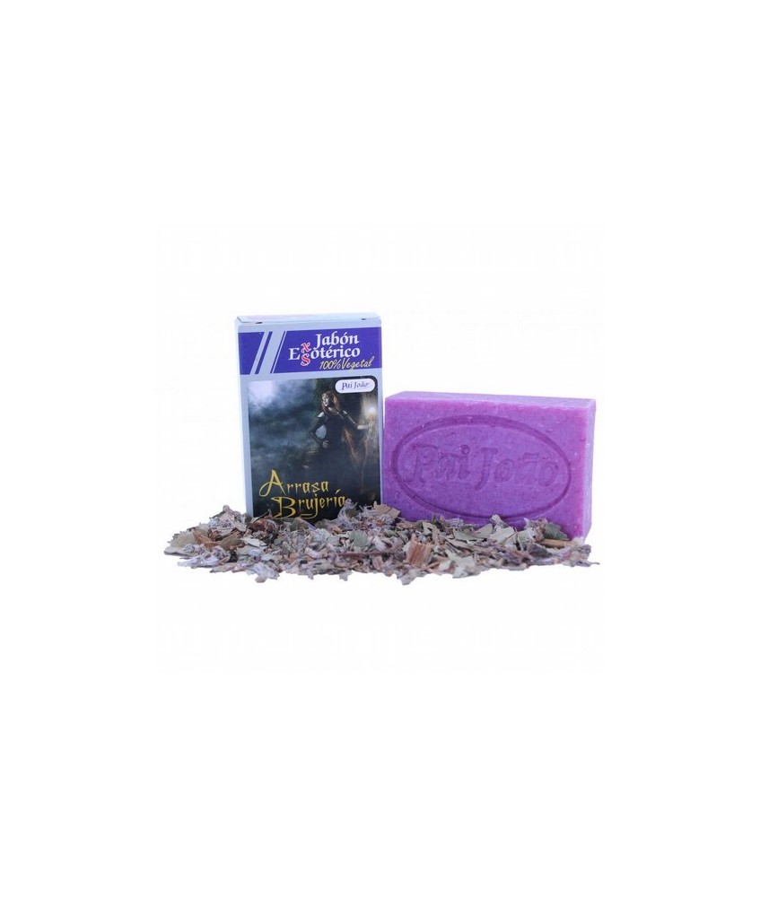 El Jabón de "Arrasa Brujería" se utiliza especialmente para combatir las energías negativas. Su combinación esencial disuelve l