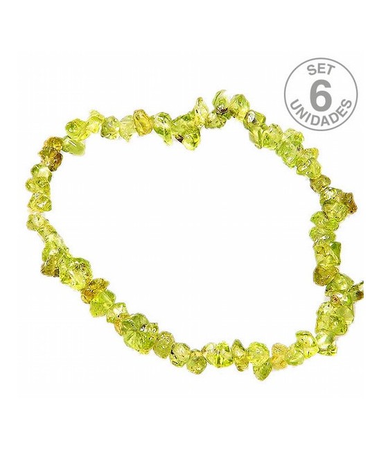 Pulsera Chip Peridoto.
Presentada en jinete de cartón con nombre de mineral y su propiedad.
SE VENDE POR UNIDAD