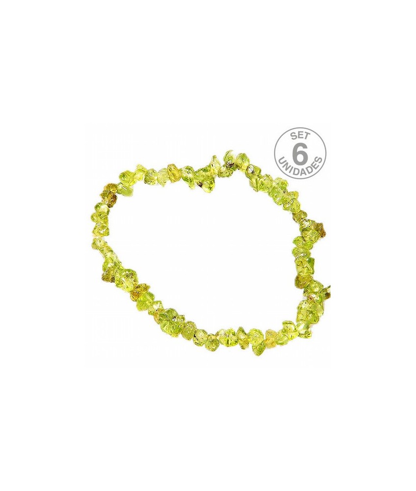 Pulsera Chip Peridoto.
Presentada en jinete de cartón con nombre de mineral y su propiedad.
SE VENDE POR UNIDAD
