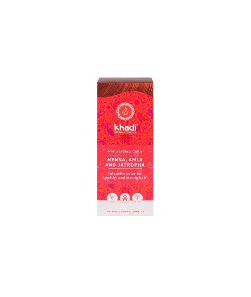Tinte natural Khadi, Henna pura con Amla que proporciona un color cobrizo al cabello.

Formulaciones ayurvedas, Shikakai, Bhr