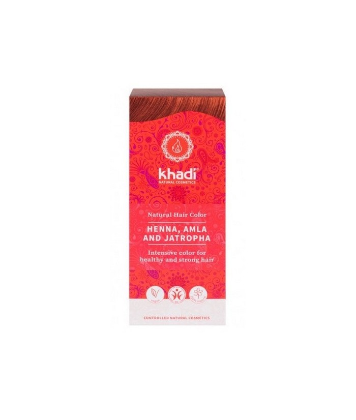 Tinte natural Khadi, Henna pura con Amla que proporciona un color cobrizo al cabello.

Formulaciones ayurvedas, Shikakai, Bhr