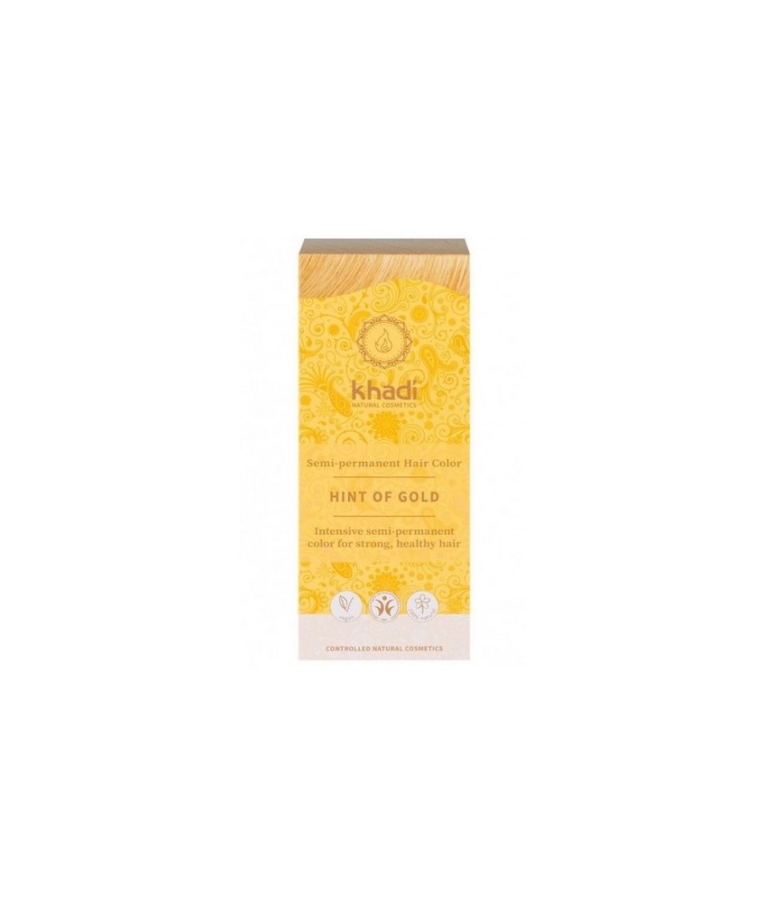 Único tinte Khadi que es una baño de color, que proporciona un toque rubio dorado natural al cabello, siendo el tono más claro 