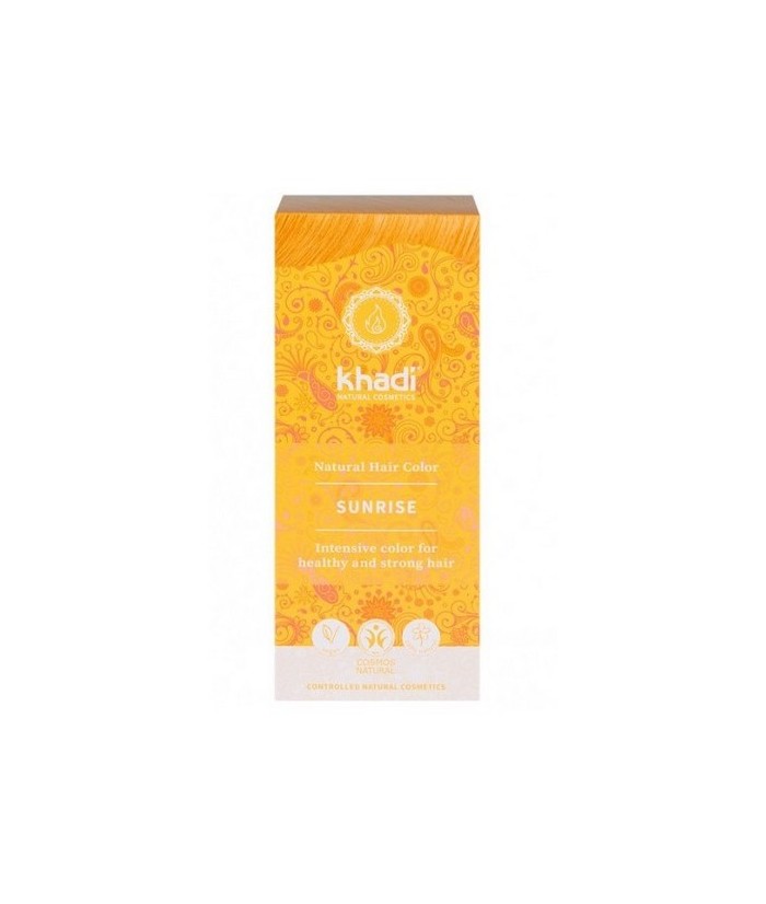 Tinte natural Khadi Amanecer tiñe su cabello con un poderoso Rubio miel.

Formulaciones ayurvedades a base de pigmentos veget