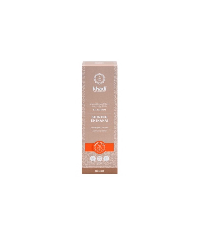 Champú Shikakai Brillo de Khadi, elixir ayurveda iluminación para el cabello: brillo natural e hidratación intensa

Protecció