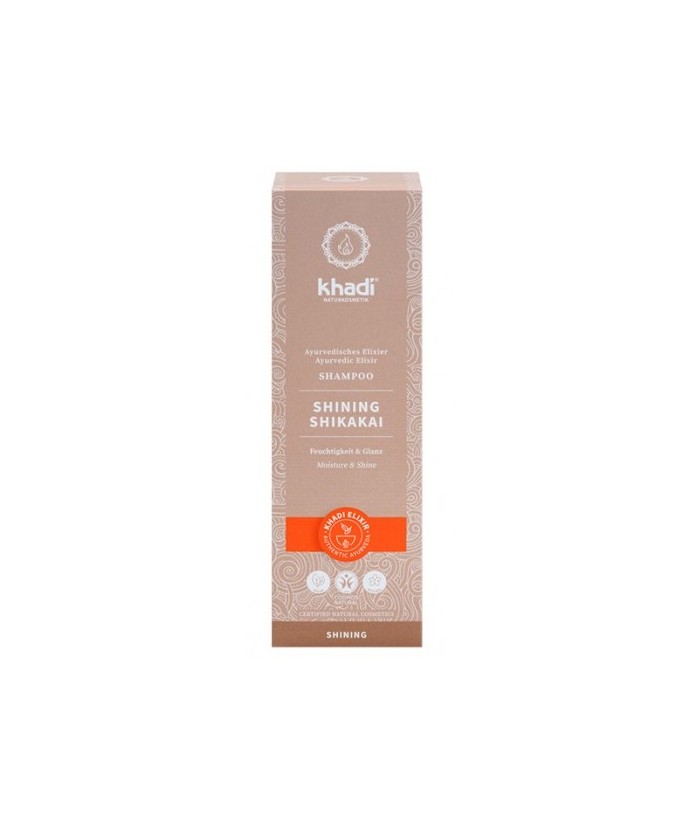 Champú Shikakai Brillo de Khadi, elixir ayurveda iluminación para el cabello: brillo natural e hidratación intensa

Protecció