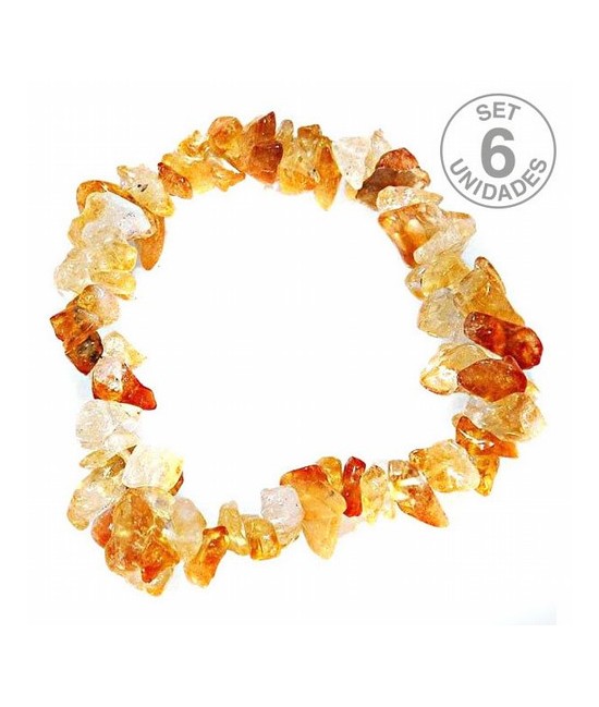 Pulsera Chip Citrino.
Presentada en jinete de cartón con nombre de mineral y su propiedad.
PRECIO UNIDAD