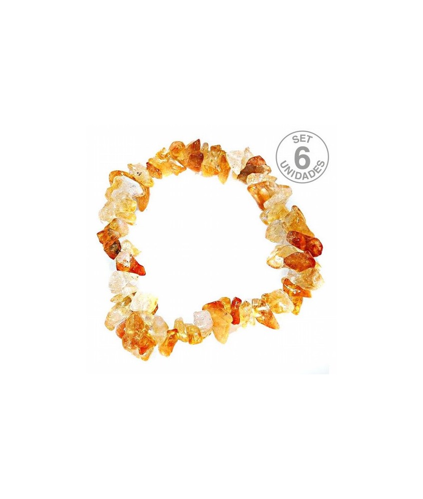 Pulsera Chip Citrino.
Presentada en jinete de cartón con nombre de mineral y su propiedad.
PRECIO UNIDAD