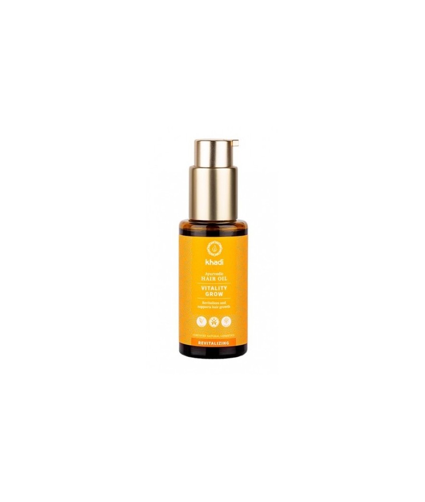 Aceite ayurveda Khadi Vitalidad - Crecimiento, cuero cabelludo revitalizado y crecimiento del cabello más completo.

Este ace