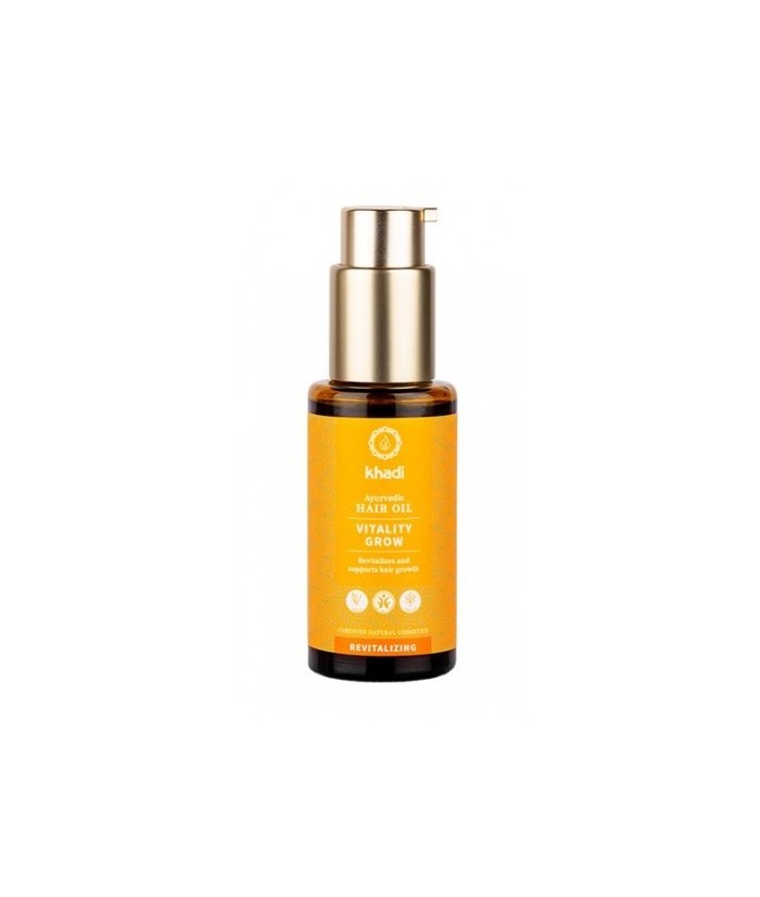 Aceite ayurveda Khadi Vitalidad - Crecimiento, cuero cabelludo revitalizado y crecimiento del cabello más completo.

Este ace
