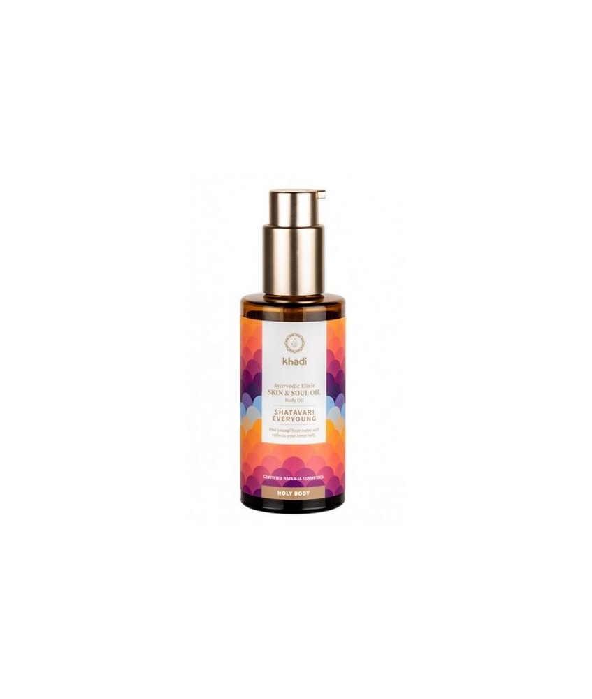 Elixir Ayurveda Shatavari, aceite Anti-age de Khadi: experimente el rejuvenecimiento puro y la regeneración celular holística 