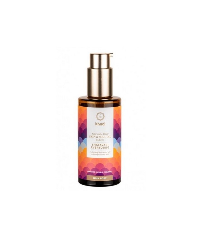 Elixir Ayurveda Shatavari, aceite Anti-age de Khadi: experimente el rejuvenecimiento puro y la regeneración celular holística 