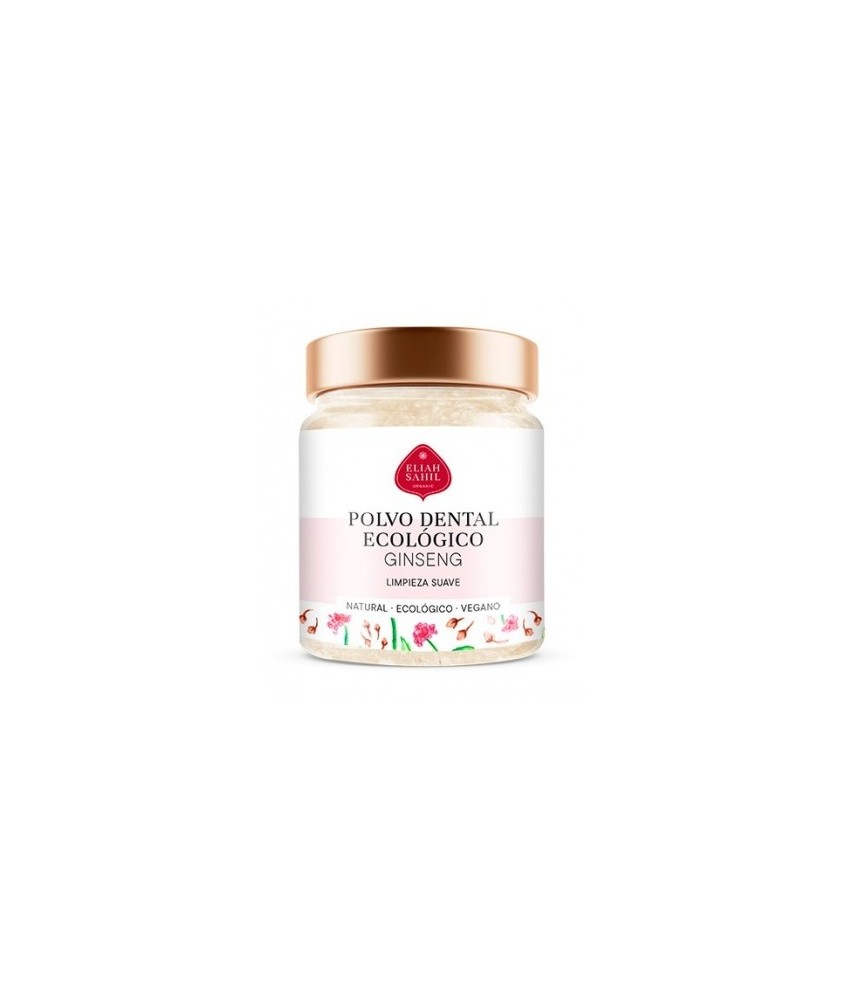 Dentífrico de Ginseng y Clavo, este polvo dental sirve como un sustituto natural de la pasta de dientes.

La combinación espe