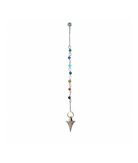 Péndulo de Cobre con chakras [0212000199]
LA FOTO NO ES EXACTA AL PENDULO, TIENE FORMA DE BALA