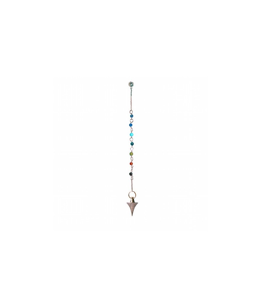 Péndulo de Cobre con chakras [0212000199]
LA FOTO NO ES EXACTA AL PENDULO, TIENE FORMA DE BALA